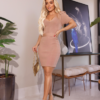 VESTIDO  TRICOT JUSTO NUDE